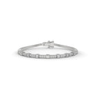 Focal diamond tennis bracelet