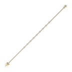 Focal diamond tennis bracelet