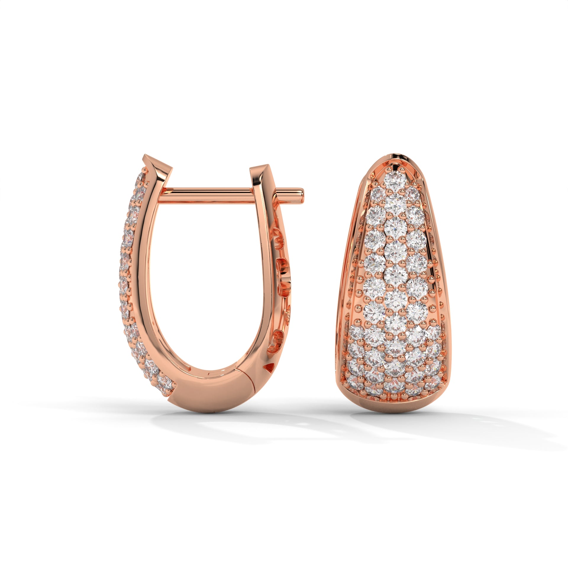 Linear drop Earhoops