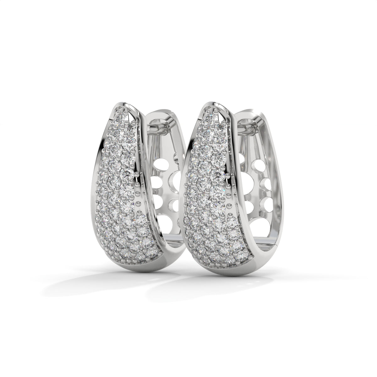 Linear drop Earhoops