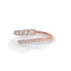Tapered diamond ring