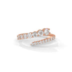 Tapered diamond ring