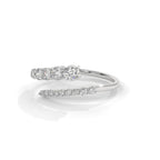 Tapered diamond ring