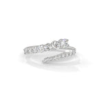 Tapered diamond ring