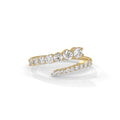 Tapered diamond ring